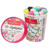 Faber-Castell Textliner 46 Pastel Pack De 10 Marcadores Fluorescentes - Diseño Del Pack Tarrina De Helado - Punta