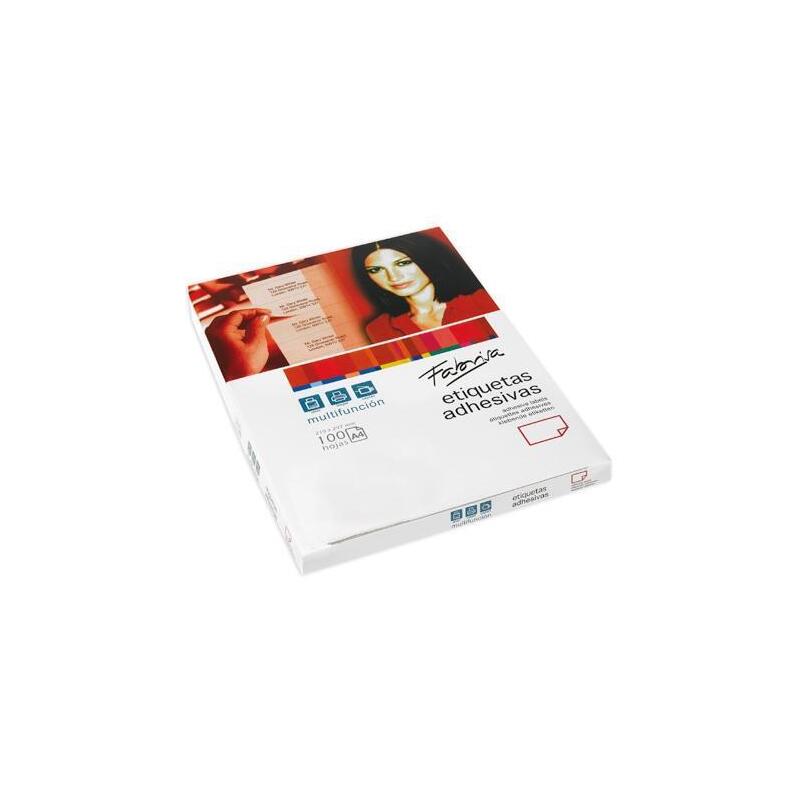 Fabrisa Etiquetas Adhesivas Multifunción 70x37mm C/Rectos 24 X 100h Blanco