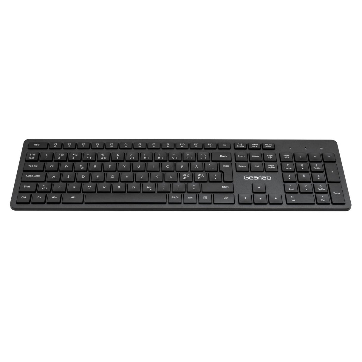 Gearlab Glb212102 Teclado Usb Qwerty Nórdico Negro