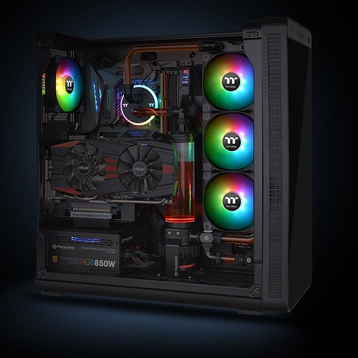 Thermaltake Pack De 3 Pure Plus Rgb 14 Radiator Fan Tt Premium Edition