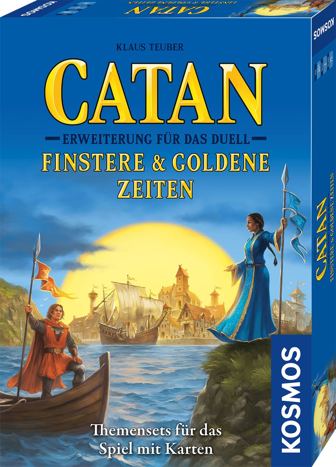 Kosmos Catan - Expansión Para El Duelo - Dark & ??Golden Times, Juego De Cartas 680602