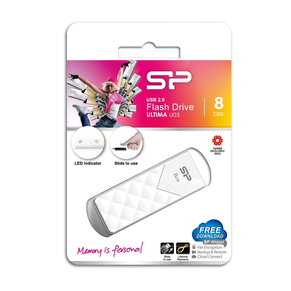EAN 4712702626599 - Silicon Power Ultima U03 8GB unidad flash USB USB tipo A 2.0 Blanco imagen 3