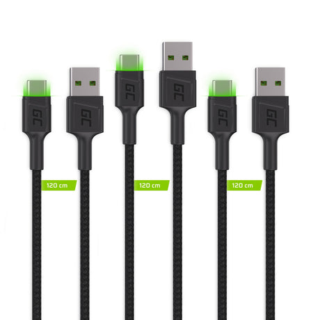 EAN 5907813961373 - Green Cell KABGCSET02 cable USB 1,2 m USB A USB C Negro imagen 2