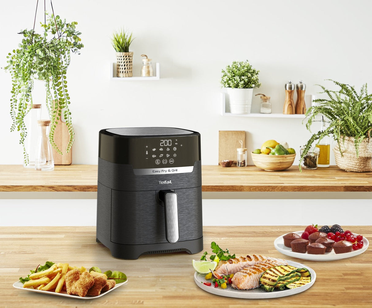 Tefal Easy Fry & Grill Ey505815 Freidora Sencillo 4,2 L Independiente 1550 W Freidora De Aire Caliente Negro