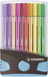 Stabilo Rotulador Pen 68 Estuche De 20 C/Surtidos Parade Antracita-Azul