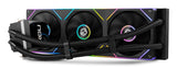 Refrigeracion Liquida Cpu  Nox M-360 Lcd 3xvent 120mm Pwm Argb Negro
