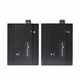 Startech.Com Displayport Kvm Extender Uber Glasfaser 4k60hz Konsolen-Extender 300m Multimode 4k Kvm Verlngerung Lwl