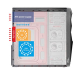 Akyga Caja Pc Micro Atx  2.Usb2.0 Ak995bk Sin Fuente