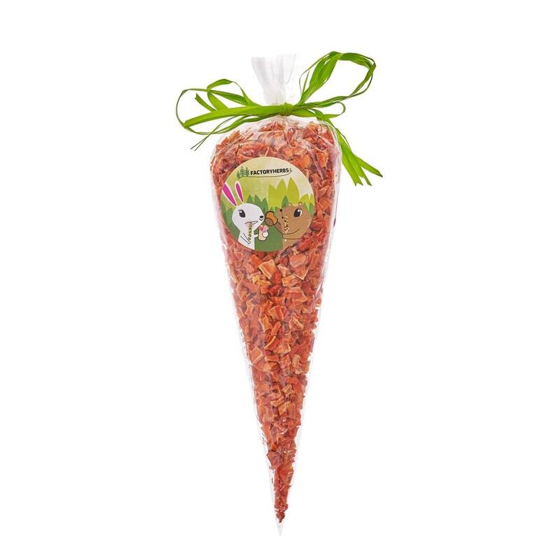Factory Herbs Carrot Cubes - Golosina Para Roedores Y Conejos - 100g