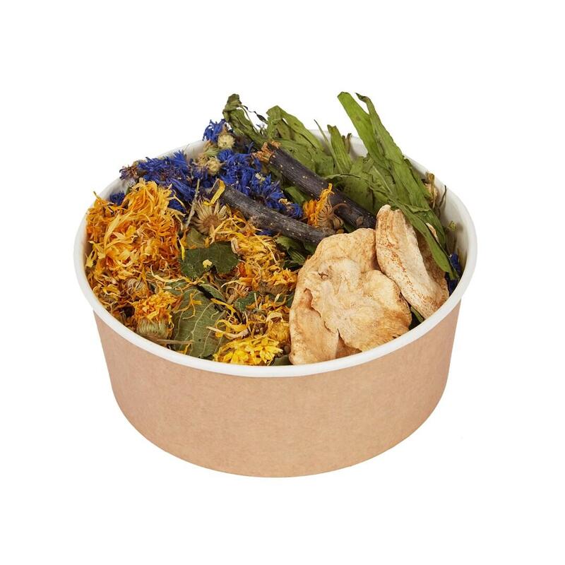 Factoryherbs Lunch Box Para Conejo - Golosina Para Roedores Y Conejos - 80 G