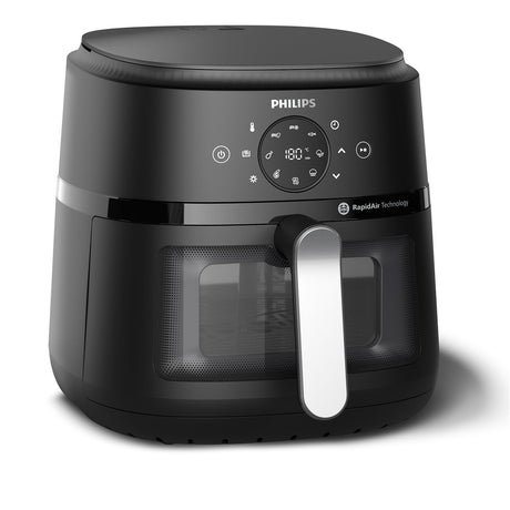 EAN 8720389035074 - Philips 2000 series NA231/00 freidora Sencillo Independiente 1700 W Freidora de aire caliente Negro, Plat imagen 1