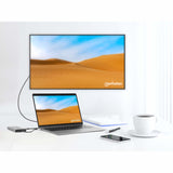 Manhattan 12-In1 Docking 3xhdmi 4xusb Usb-C Dp Rj45