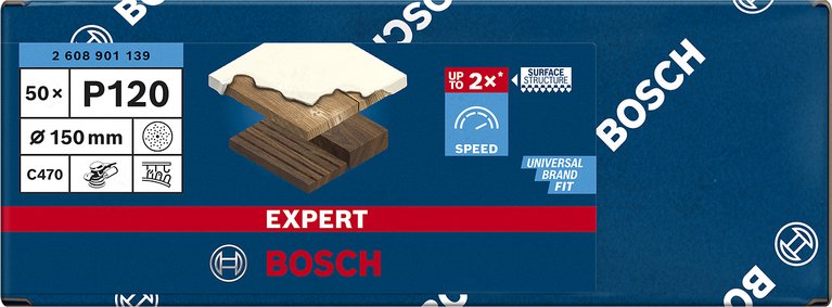 EAN 4059952544779 - Bosch Expert C470 50 pieza(s) Disco de lijado imagen 2
