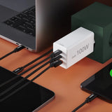 Hama Ladowarka Sieciowa Mini 100w Gan Pd/Qc 2x Usb-C, 1x Usb-A Biala