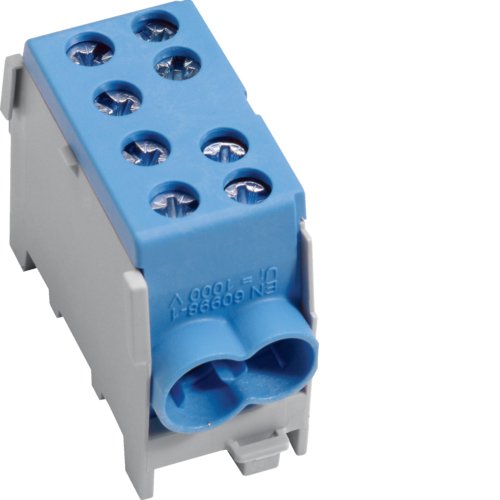 Hager Hauptleitungsabzweigklemme Kh35n 1polig 2x35-2x25qmm Ip20 Farbe:Blau