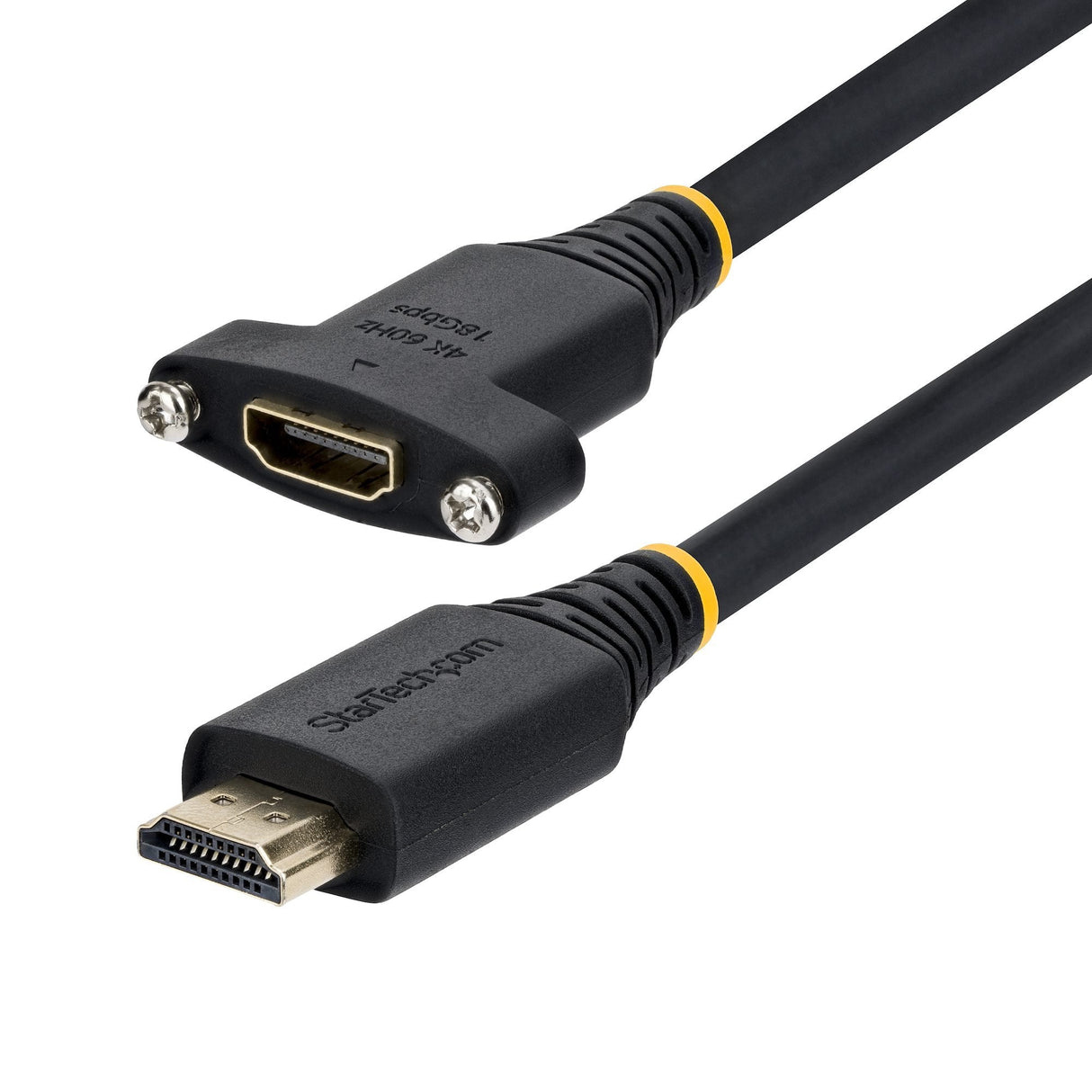 Startech.Com Startech - High Speed - Cable Alargador Hdmi Con Ethernet - Hdmi Macho A Hdmi Hembra - 1.8 M - Negro - Panelmontage, 1440p (Uwqhd)