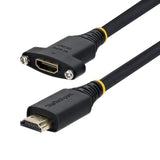 Startech.Com Startech - High Speed - Cable Alargador Hdmi Con Ethernet - Hdmi Macho A Hdmi Hembra - 1.8 M - Negro - Panelmontage, 1440p (Uwqhd)