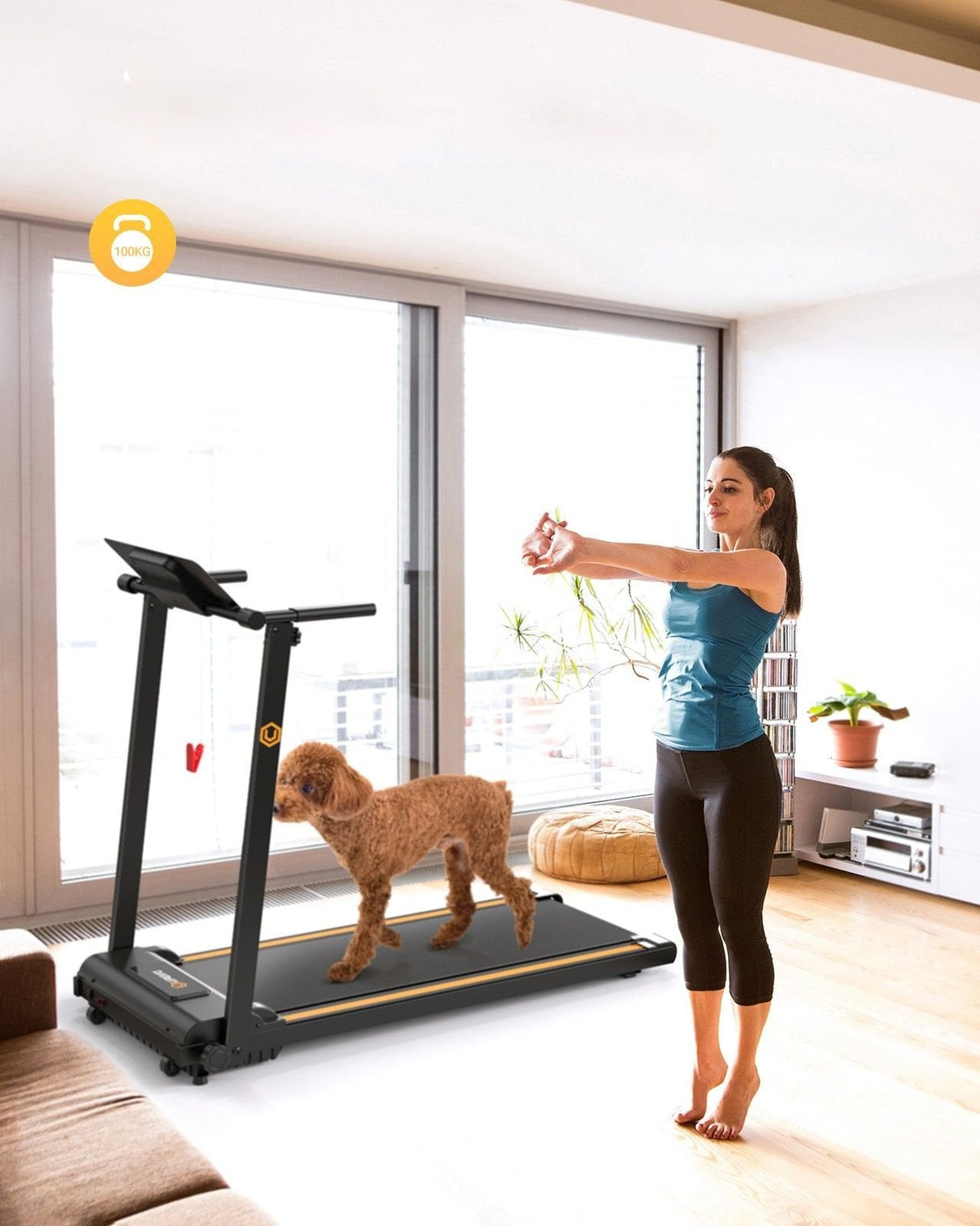 EAN 6975165000421 - Urevo Foldi Mini black cinta de correr 1002 x 410 mm 10 kmh imagen 7