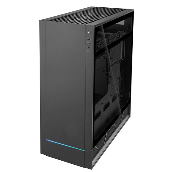 Caja Pc Silverstone Atx F1 Tempered Glass - Negro