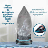 EAN 8426156018454 - Grunkel PL-3200ANODICED plancha Plancha vapor-seco 3200 W Negro, Azul imagen 5