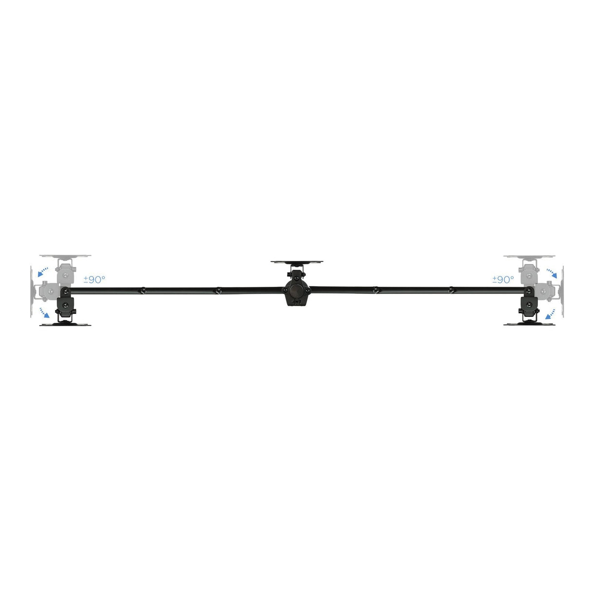 Tooq Soporte De Mesa Con Brazos Articulados Para 3 Monitores De 13"-27" - Giratorio E Inclinable - Gestion De Cables -