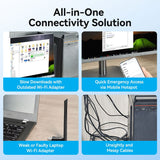 Ax900 Usb Wi-Fi Dual Band Adaptwrls Er With High Gain Antenna Black