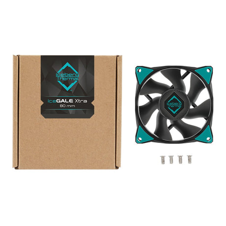 EAN 1230000071116 - Iceberg Thermal IceGALE Xtra Carcasa del ordenador Ventilador 8 cm Negro 1 pieza(s) imagen 4