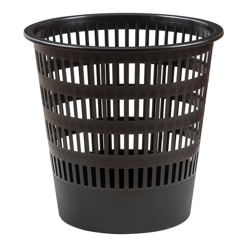 Faibo Papelera De Plástico Rejilla Capacidad 16 Litros 310x315 Mm Serie 306 Negro