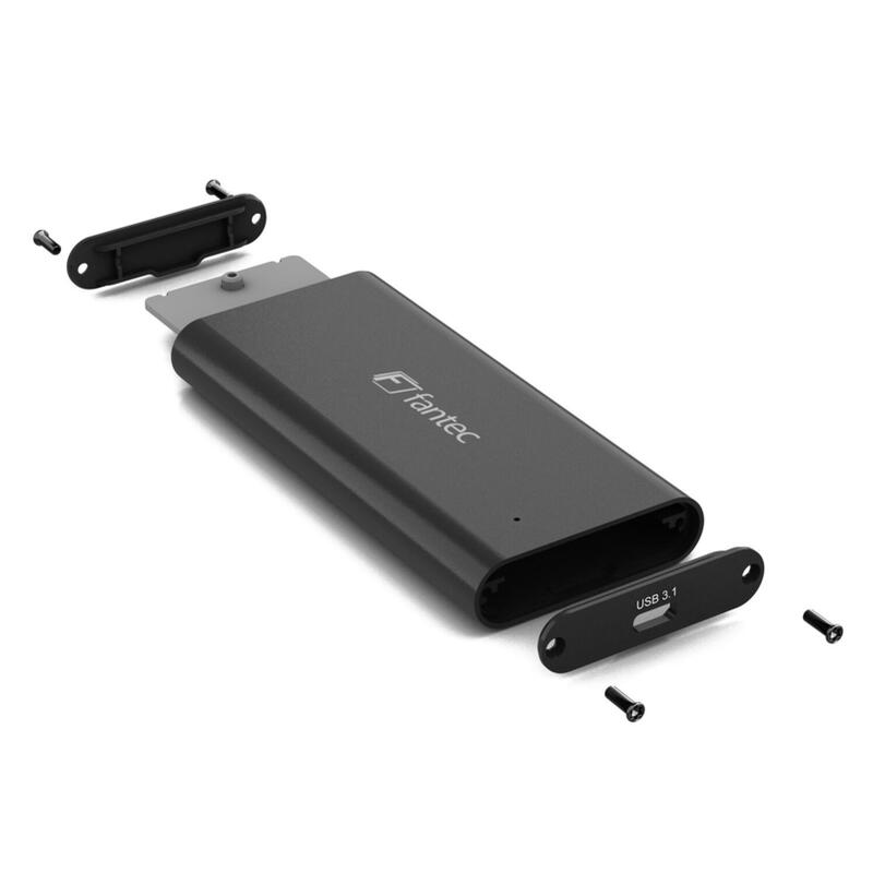 Fantec Nvme31 Caja Externa Para Unidad De Estado Sólido (Ssd) Negro M.2