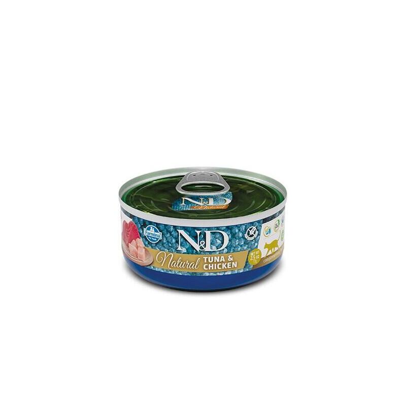 Farmina N&D Cat Natural Atún Y Pollo - Comida Húmeda Para Gatos - 140 G