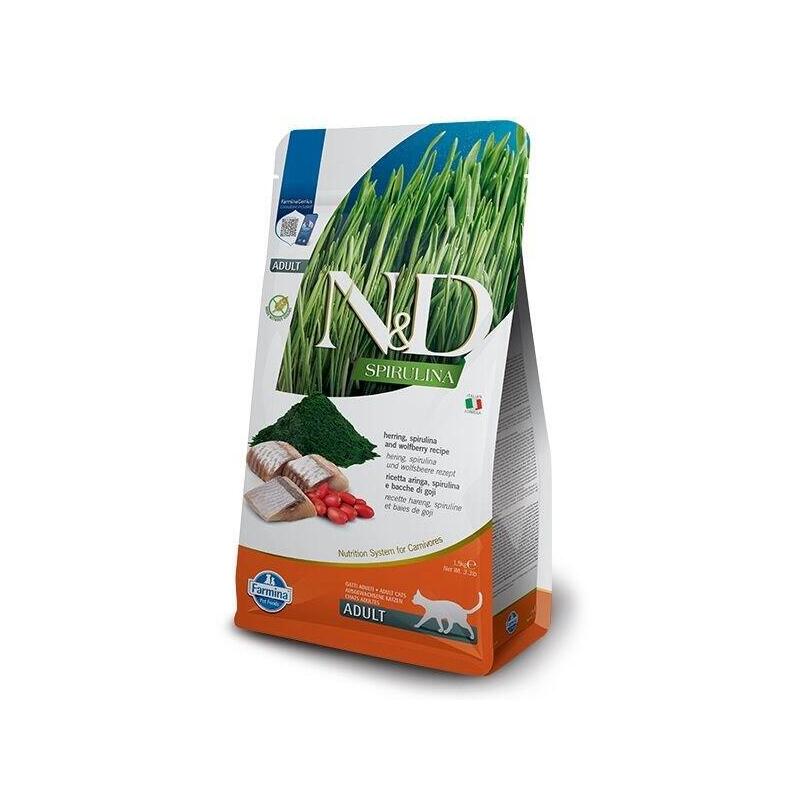 Farmina N&D Spirulina Herring - Comida Seca Para Gatos - 1.5 Kg