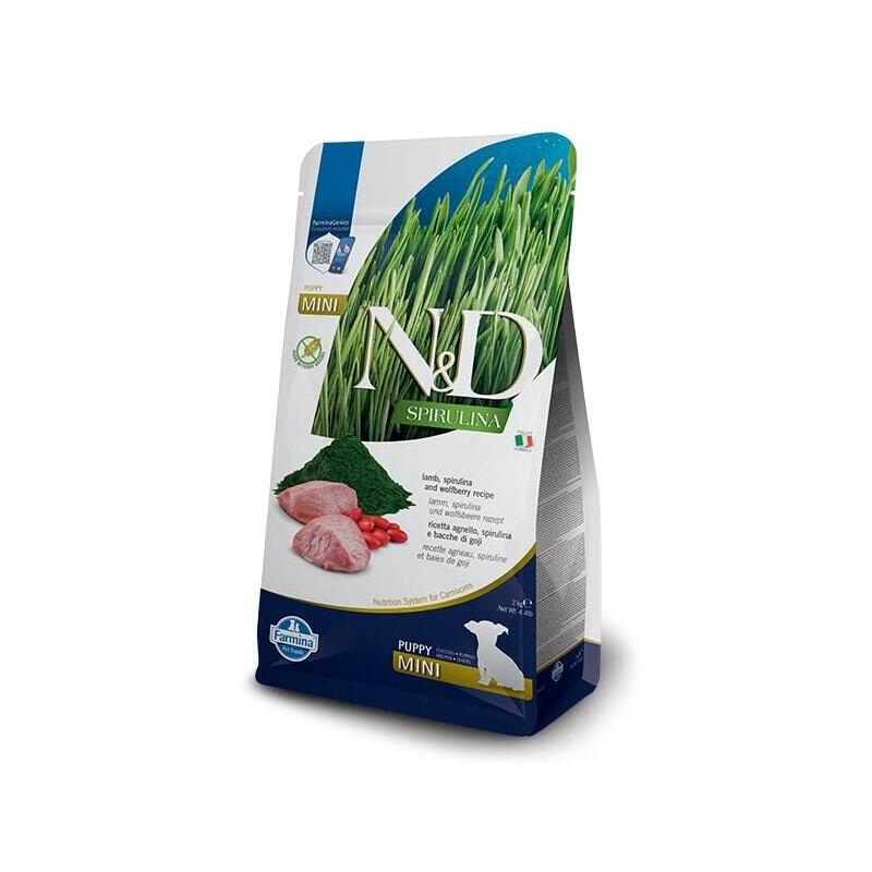 Farmina N&D Spirulina Lamb Puppy Mini - Alimento Seco Para Perros - 2 Kg