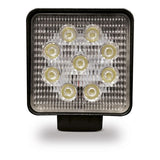 Faro De Trabajo Cuadrado 9 Leds 27w 10-80v 2150lm 60º Goodyear