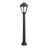 Farol Baliza Con Poste Giaffa/Giampy, E27, Negro, Ø210 X 995 Mm