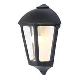 Farol De Pared Giulio, Transparente, E27, Negro, 265 X 135 X 375 Mm