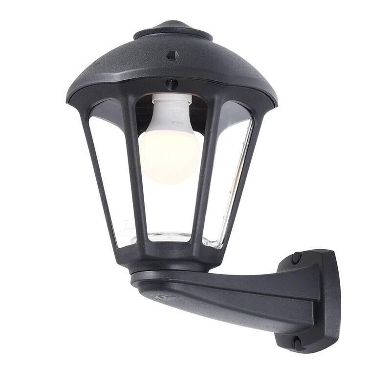 Farol Pared Con Brazo Nardo/Giampy, Transparente, E27, Negro, 210 X 270 X 315 Mm