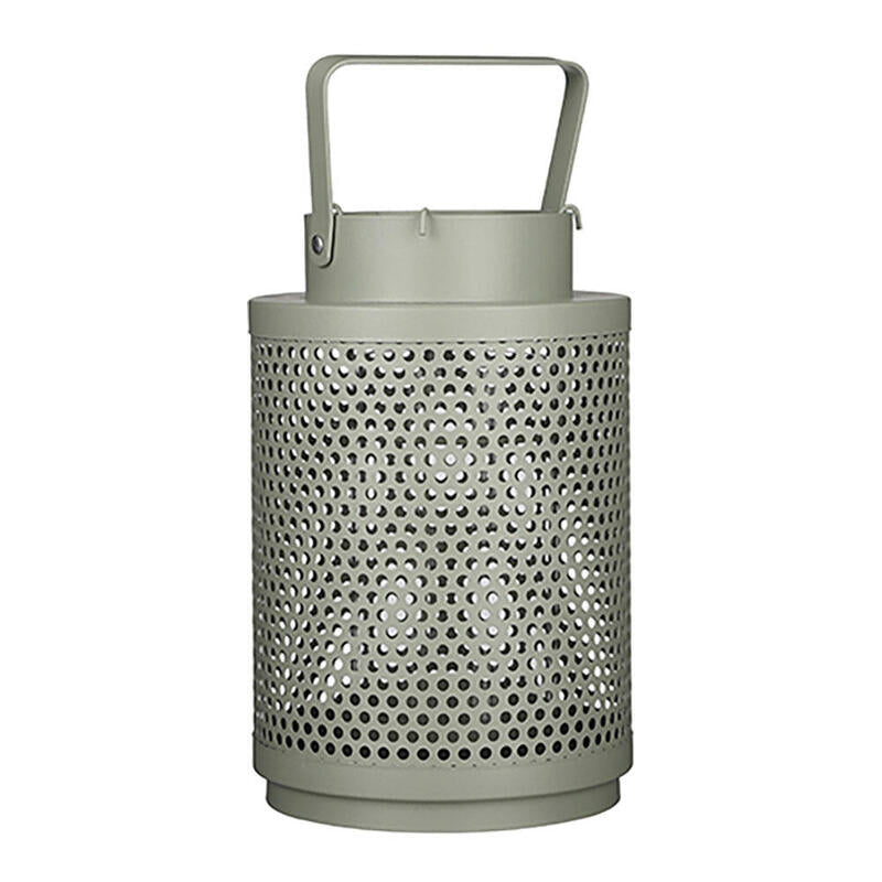 Farol Portavelas Barney Color Verde Ø16x25cm