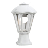 Farol Sobremuro Disma/Giampy, Transparente, E27, Blanco, Ø210 X 330 Mm
