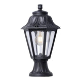 Farol Sobremuro Mikrolot/Anna, Transparente, E27, Negro, Ø220 X 385 Mm