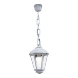 Farol Techo Con Cadena Sicar/Giampy, Transparente, E27, Blanco, Ø210 X 750 Mm