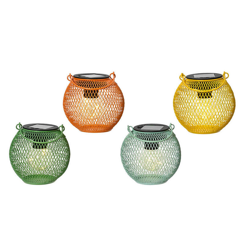 Farolillo Solar De Hierro Fija Colores Surtidos