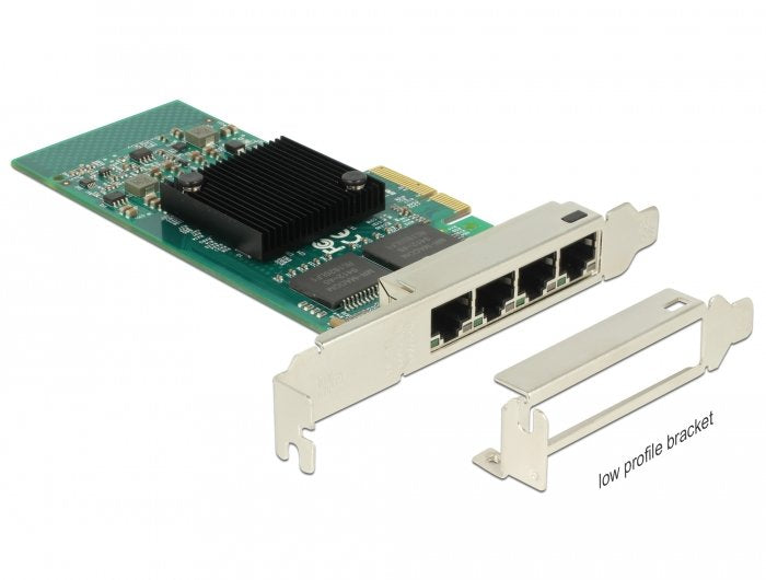 Tarjetas Delock  Pci Express > 4 X Gigabit Lan 89946