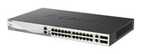 Switch Gestionable D-Link Dms-3130-30ts 24x100/1000/2.5gbase-T / 2x100/1000/2.5g/5g/10gbase-T / 4 Puertos 10g/25g Sfp28