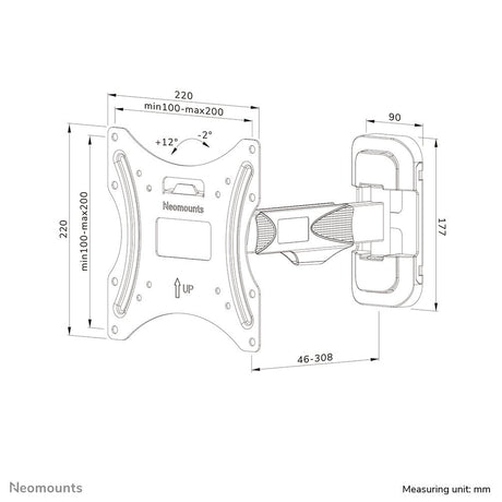 EAN 8717371448691 - Neomounts WL40-540BL12 soporte para TV 139,7 cm (55") Negro imagen 17