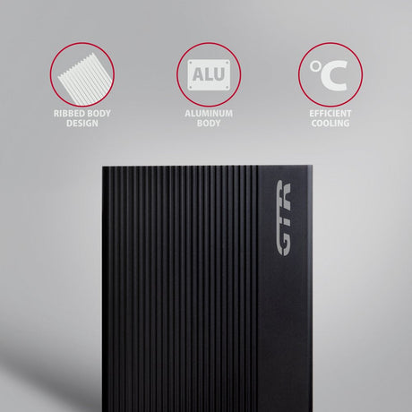 EAN 8595247906809 - Axagon EE35-GTR USB-C 5Gbps - SATA 6G, 3.5 RIBBED box BLACK - USB Typ C Caja de disco duro (HDD) Negro 3. imagen 3