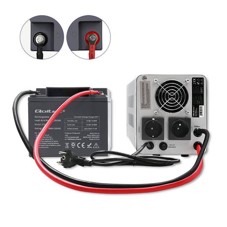 EAN 5901878507217 - Qoltec Pure Sine Wave sistema de alimentación ininterrumpida (UPS) Línea interactiva imagen 3