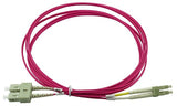 Blueoptics Sfp3132fu0.5mk Cable De Fibra Optica 0,5 M Lc Sc Om4 Magenta