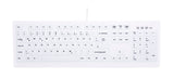 Teclado Alemán Active Key Ak-C8100 Rf Inalámbrico Blanco