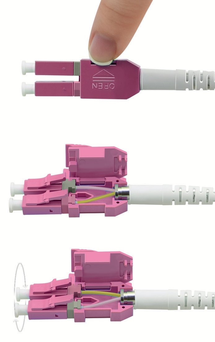 Roline Lwl-Cable Duplex 50 125m Om4, Lc Lc, Uniboot, Violett, 1 M