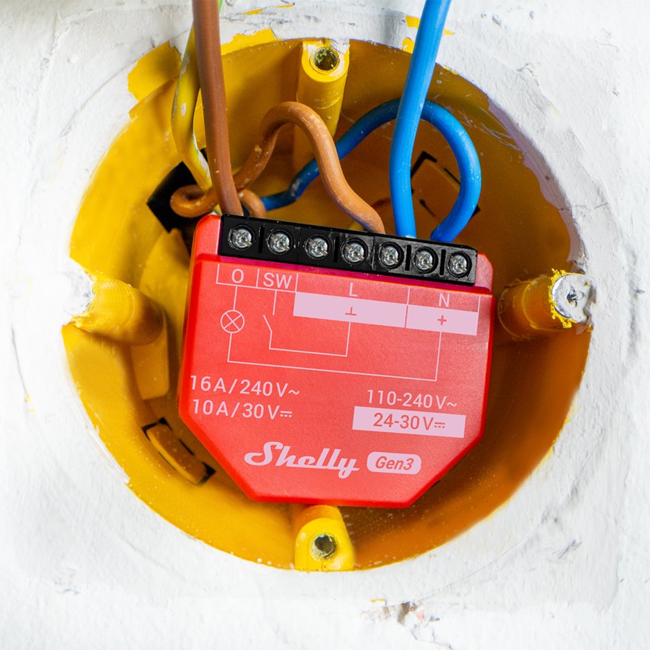 EAN 3800235261811 - Shelly SHELLY_1PM_GEN3_4ER interruptor eléctrico Interruptor inteligente Rojo imagen 2